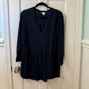 J. Jill Midnight Blue Knit Top
